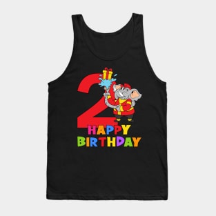 2nd Birthday Party 2 Year Old 2 Years Tank Top